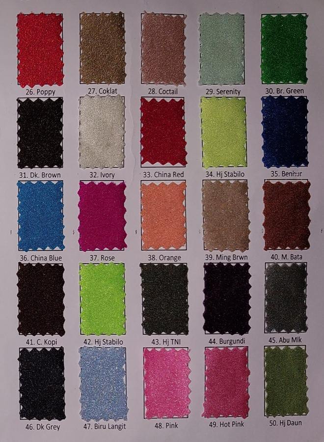 sample color spandex 2