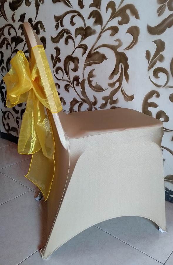 spandex chair covers and sash